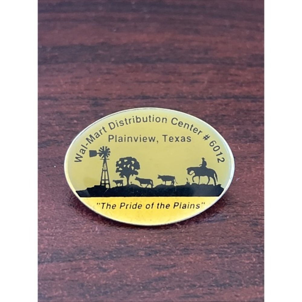 Walmart Distribution Center #6012‎ Plainview Texas Lapel Hat Pin